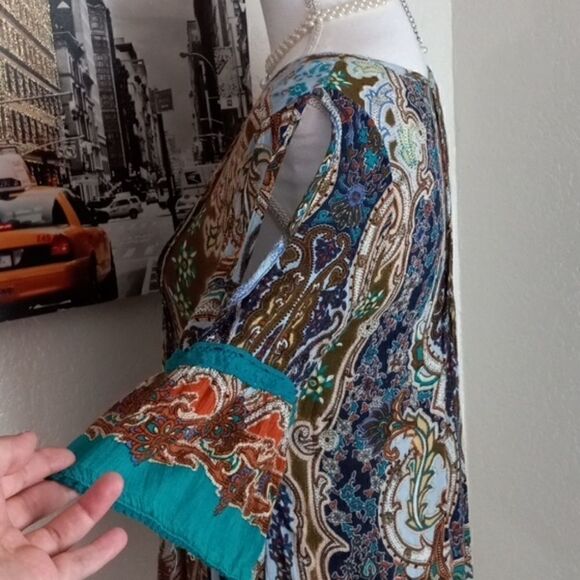 Bila teal multicolor swing top - Picture 6 of 11